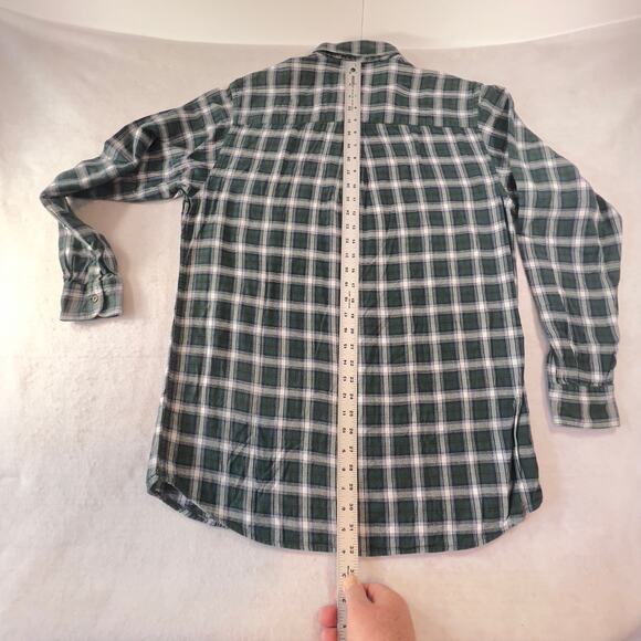 Club Room Flannel Button Shirt Men's M 100% Cotton Long Sleeve Buttondown Collar - Picture 5 of 9